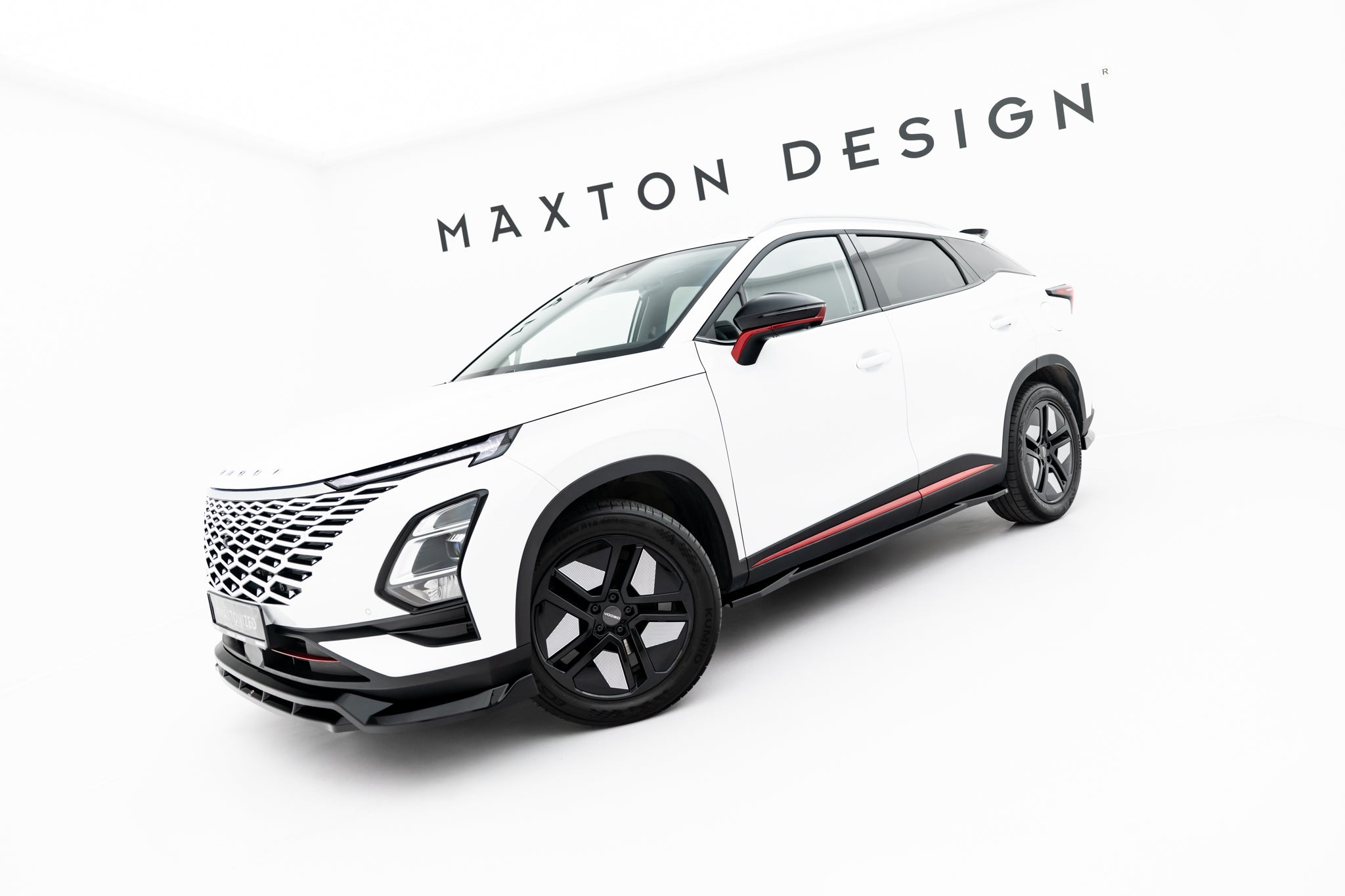 Maxton Design Street+ Seitenschweller Leisten passend für Omoda 5 Mk1 schwarz Hochglanz