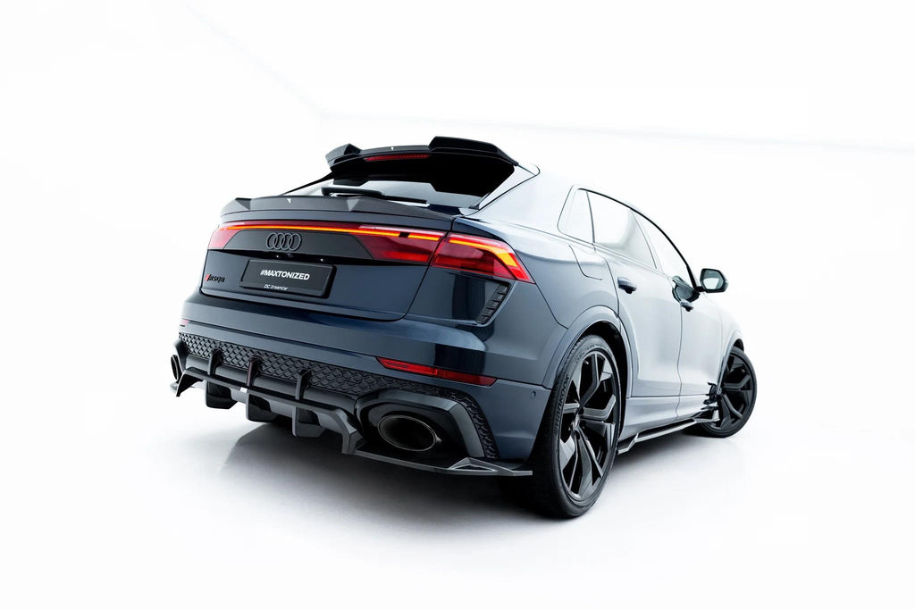 Maxton Design Prepreg Carbon Fiber Rear Splitter (mit einem vertikalem balken) Audi RSQ8 Mk1 Facelift für Audi Q8
