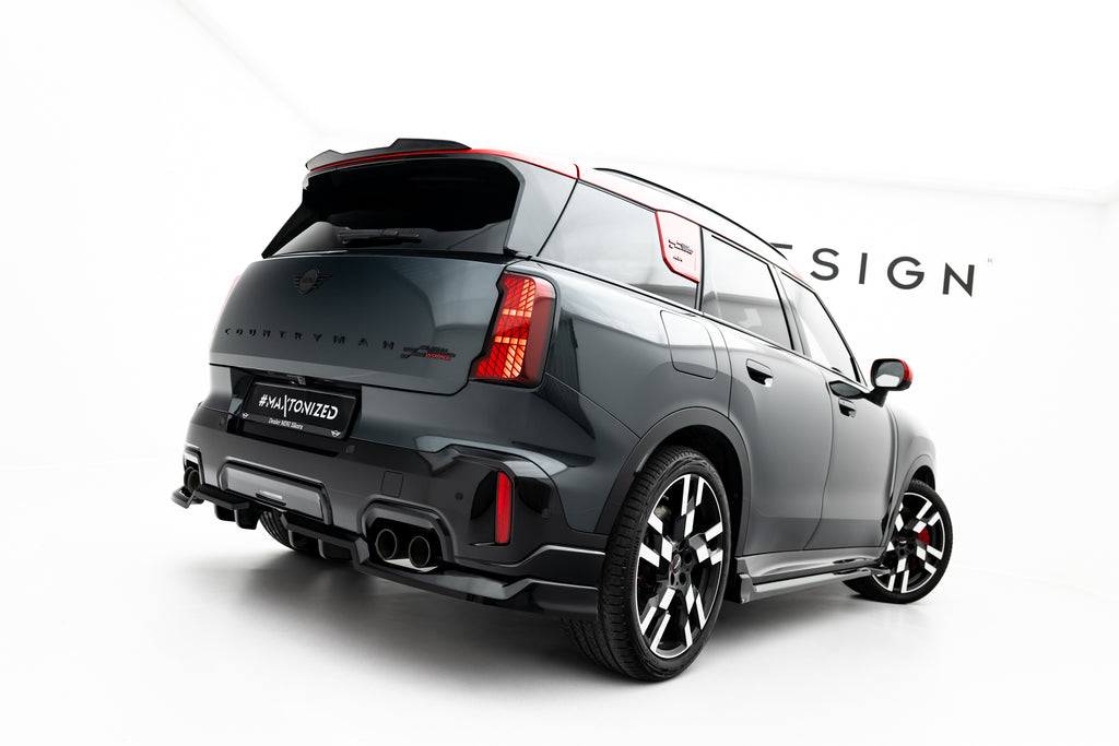 Maxton Design Spoiler CAP passend für Mini Countryman JCW U25 schwarz Hochglanz