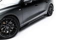 Maxton Design Street+ Seitenschweller Leisten passend für V.1 passend für Audi A6 S-Line C9 schwarz Hochglanz