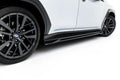 Maxton Design Street+ Seitenschweller Leisten passend für Subaru WRX STI Mk2 schwarz Hochglanz