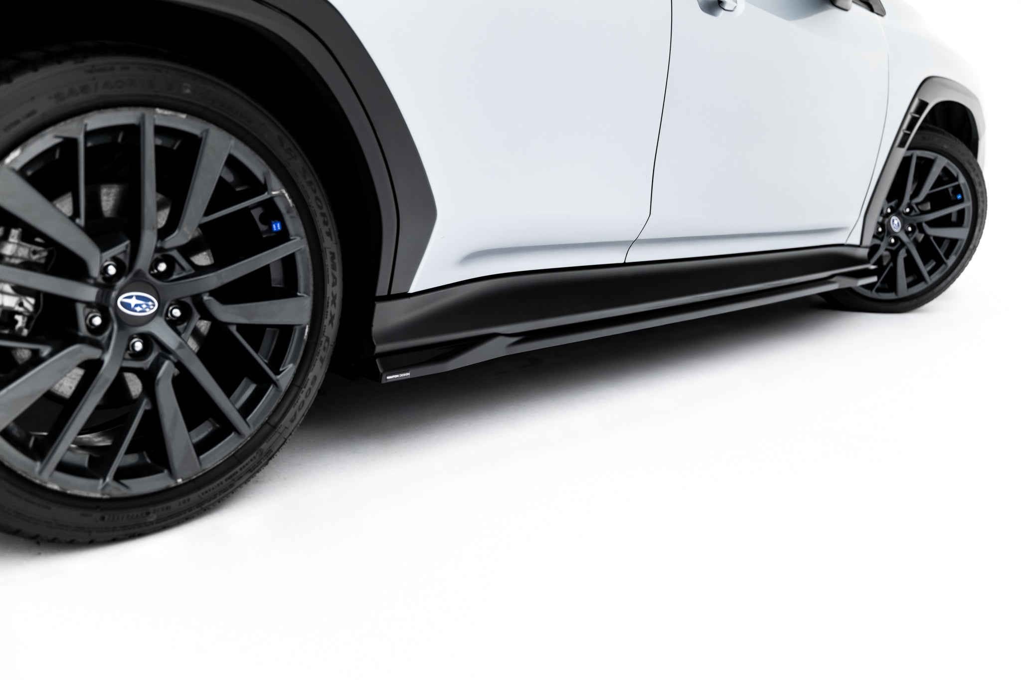 Maxton Design Street+ Seitenschweller Leisten passend für Subaru WRX STI Mk2 schwarz Hochglanz