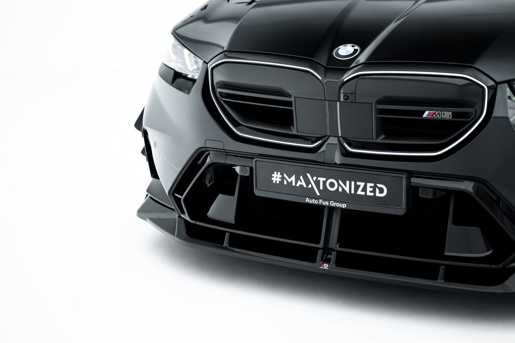 Maxton Design Street+ Spoilerlippe Front Ansatz V.2 passend für BMW M5 Limousine / Touring G90 schwarz Hochglanz