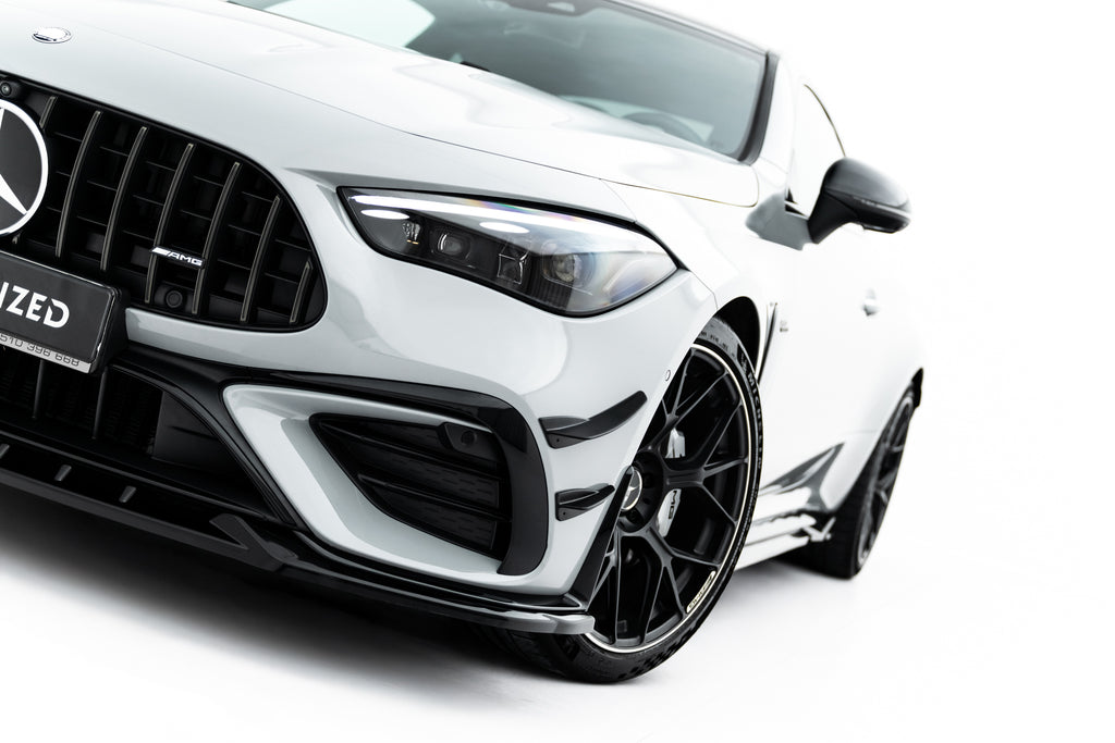Maxton Design Street+ Spoilerlippe Front Ansatz passend für Mercedes-AMG CLE 53 Aero C236 schwarz Hochglanz