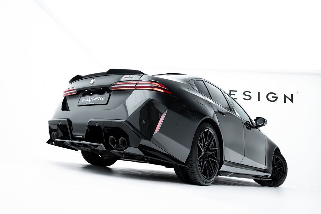Maxton Design Street+ Mittlerer Diffusor RACE passend für BMW M5 Limousine / Touring G90 schwarz Hochglanz