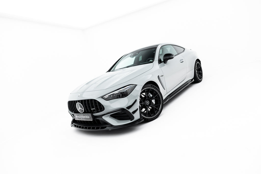 Maxton Design Street+ Spoilerlippe Front Ansatz passend für Mercedes-AMG CLE 53 Aero C236 schwarz Hochglanz