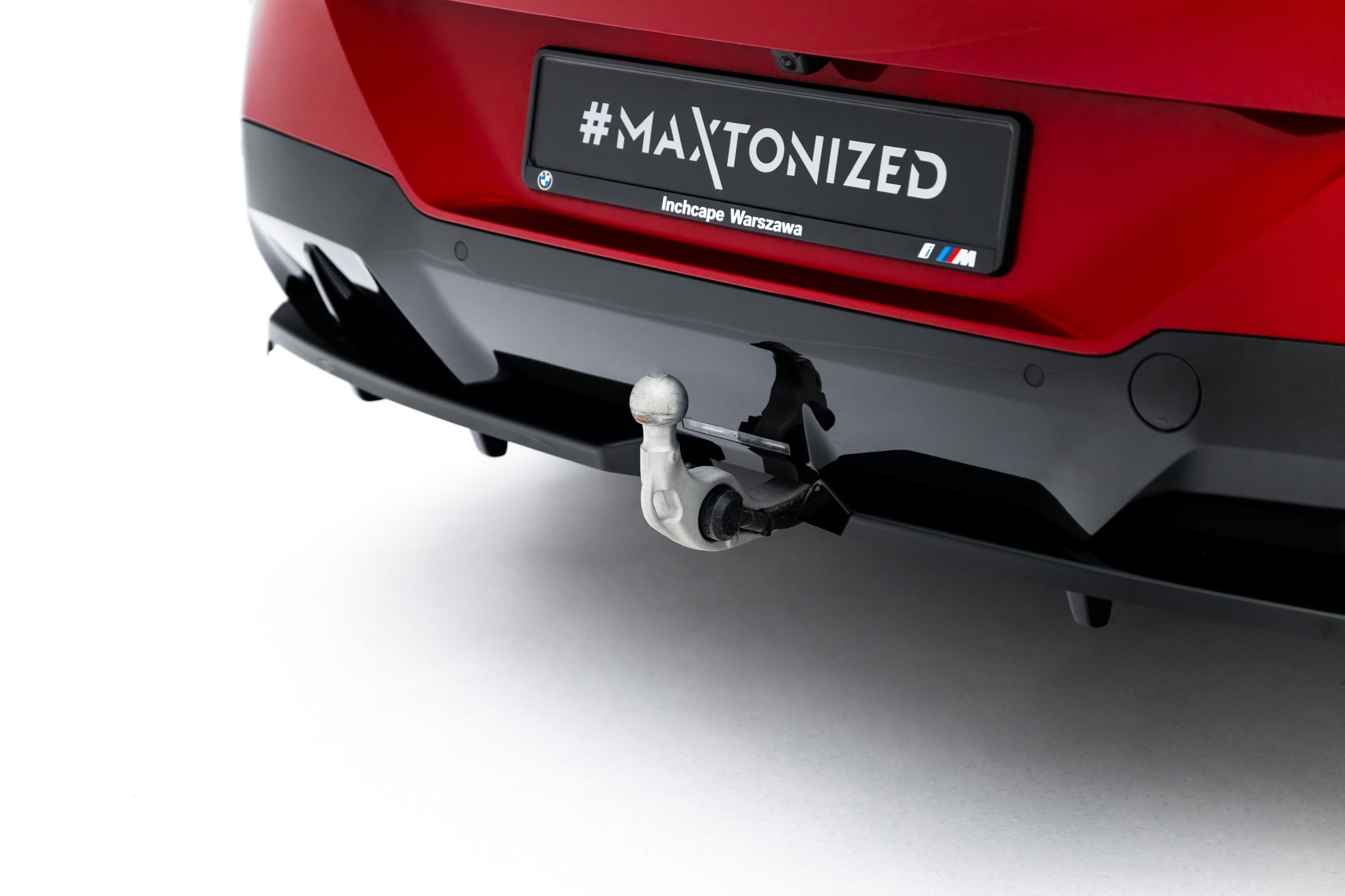 Maxton Design Street+ Mittlerer Diffusor RACE passend für BMW X3 M-Paket G45 schwarz Hochglanz