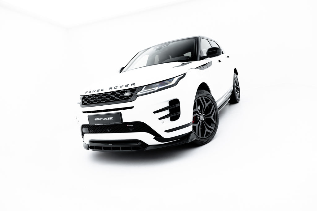 Maxton Design Street+ Spoilerlippe Front Ansatz passend für Land Rover Range Rover Evoque Dynamic Mk2 schwarz Hochglanz