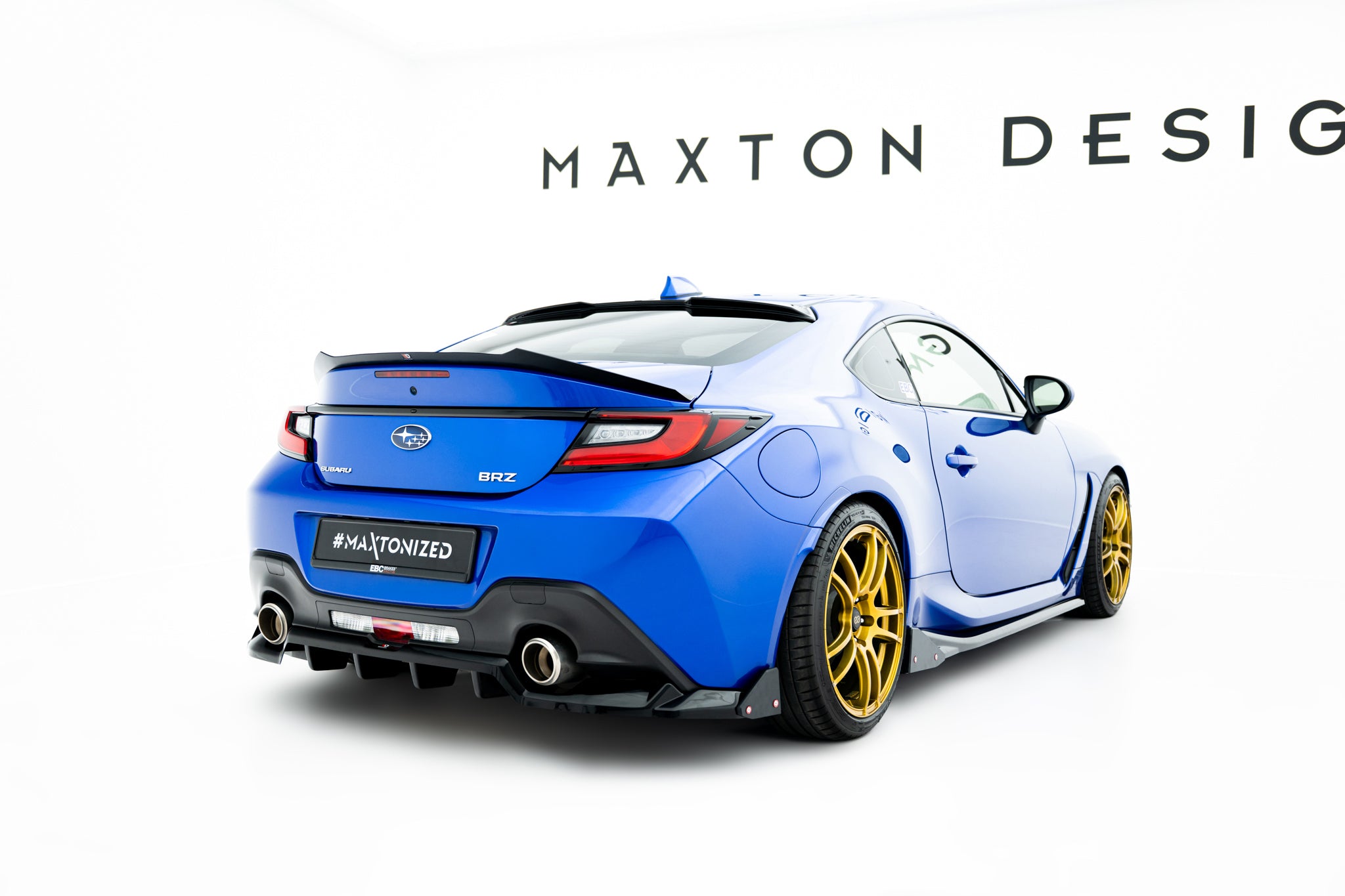 Maxton Design Heckscheiben Spoiler passend für Subaru BRZ Mk2 schwarz Hochglanz