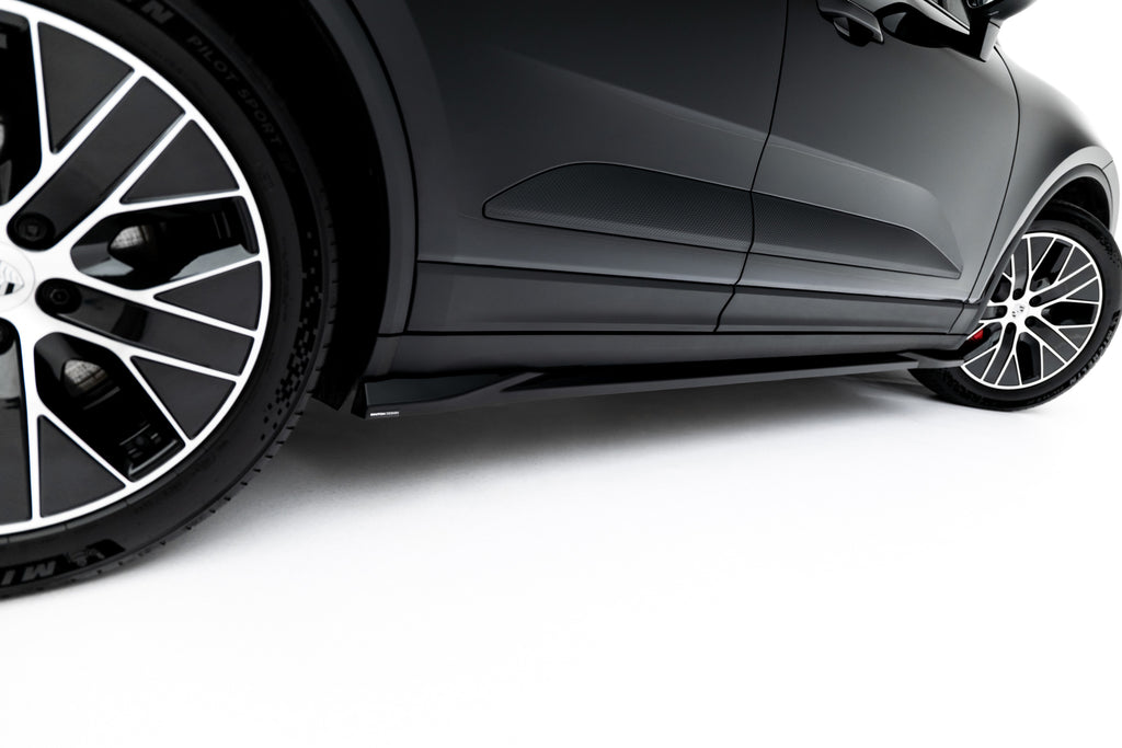 Maxton Design Street+ Seitenschweller Leisten passend für Porsche Macan EV Mk1 schwarz Hochglanz