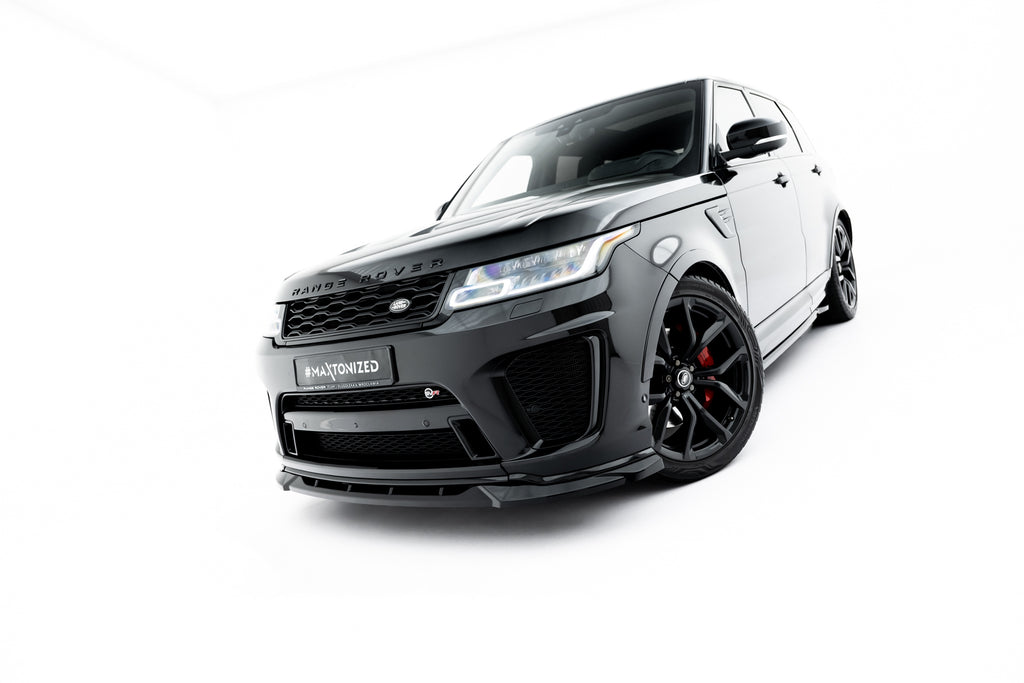 Maxton Design Street+ Spoilerlippe Front Ansatz passend für Land Rover Range Rover SVR Mk2 Facelift schwarz Hochglanz