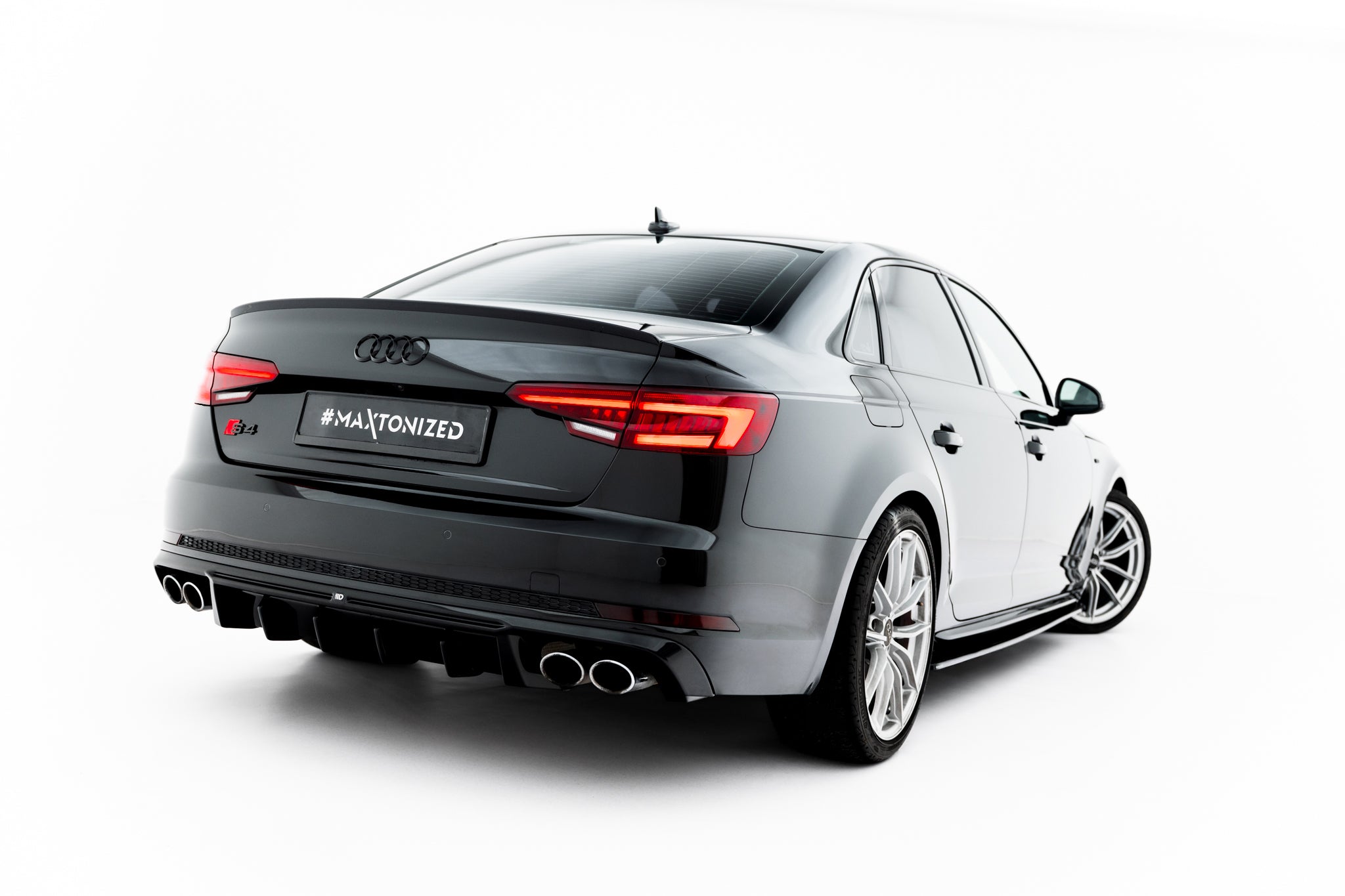 Maxton Design Diffusor Heck Ansatz passend für Audi S4 Limousine / Avant B9