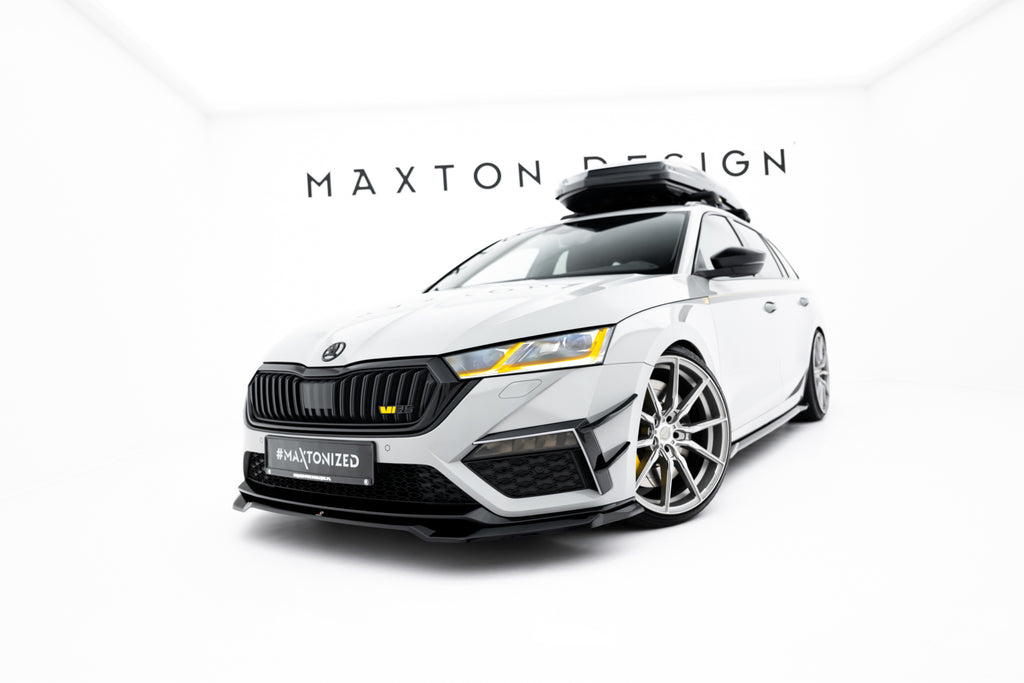 Maxton Design Stoßstangen Flaps Wings vorne Canards passend für Skoda Octavia RS Mk4