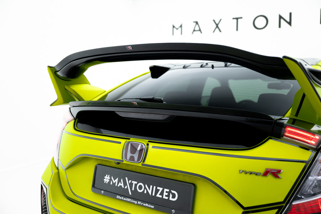Maxton Design Untere Spoiler CAP passend für Honda Civic Type-R Mk10 / Mk10 Facelift schwarz Hochglanz