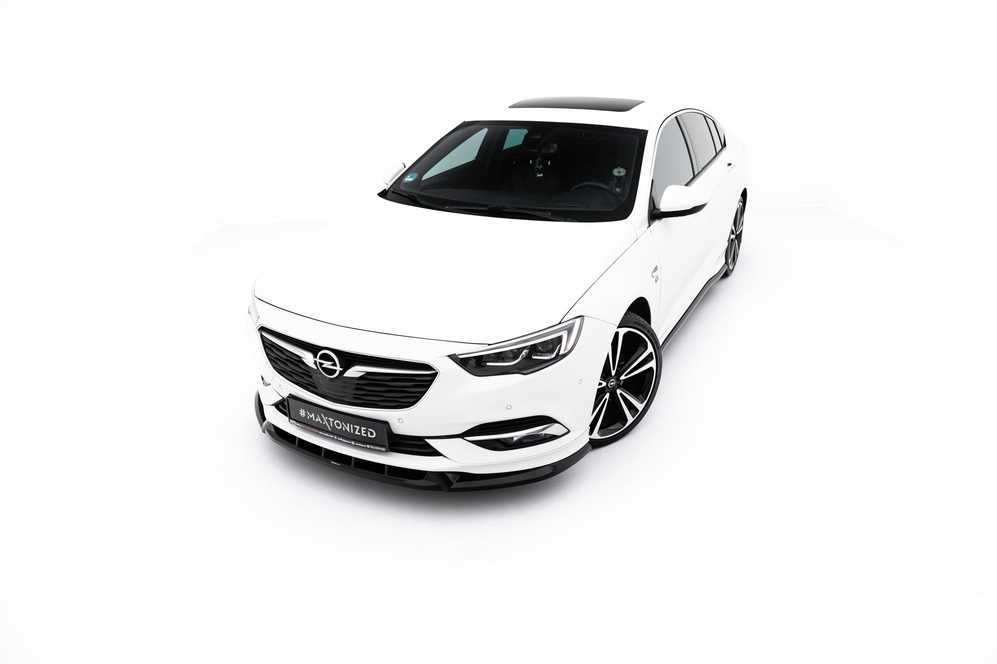 Maxton Design Street+ Spoilerlippe Front Ansatz passend für Opel Insignia OPC-Line Mk2 schwarz Hochglanz