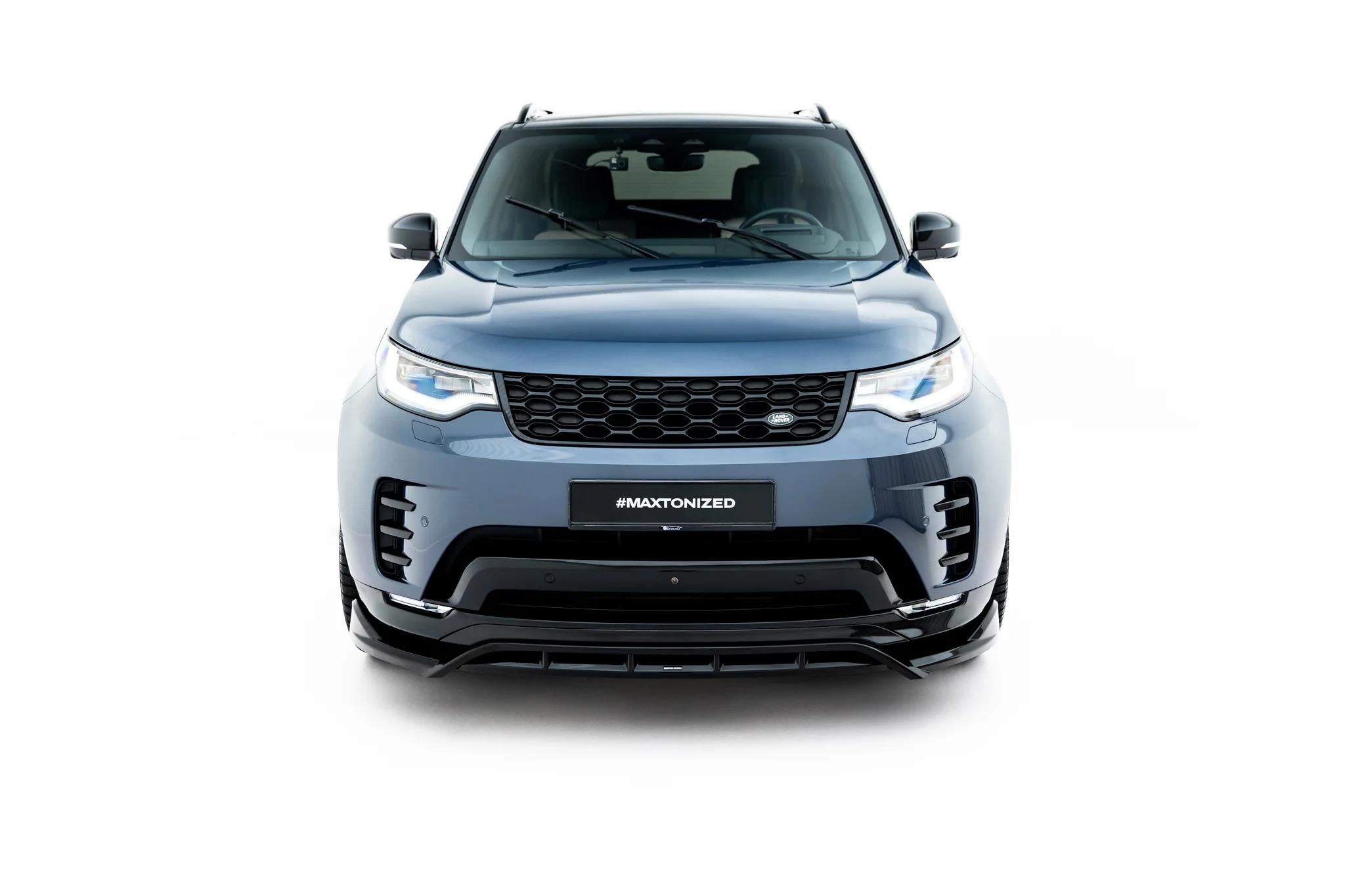 Maxton Design Street+ Spoilerlippe Front Ansatz Passend für Land Rover Discovery Hse Mk5 Facelift Schwarz Hochglanz