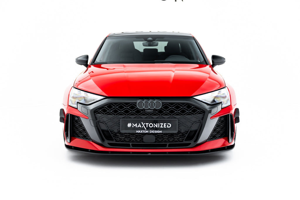 Maxton Design Street Pro Street+ Spoilerlippe Front Ansatz passend für Audi RS3 Sportback 8Y Facelift