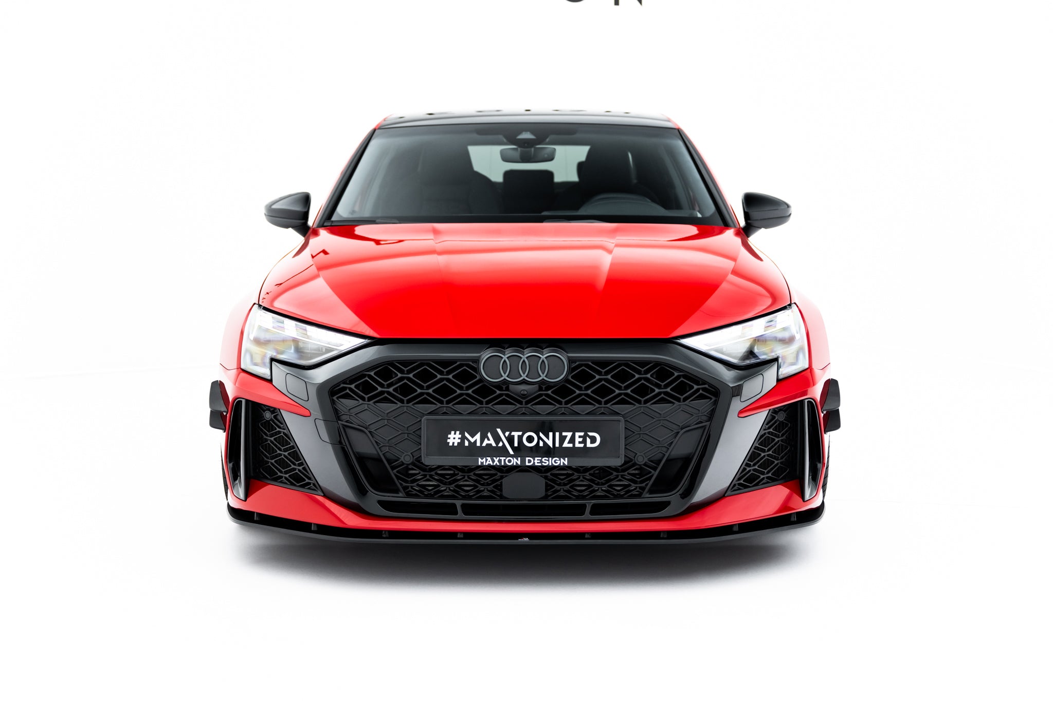 Maxton Design Street Pro Street+ Spoilerlippe Front Ansatz passend für Audi RS3 Sportback 8Y Facelift