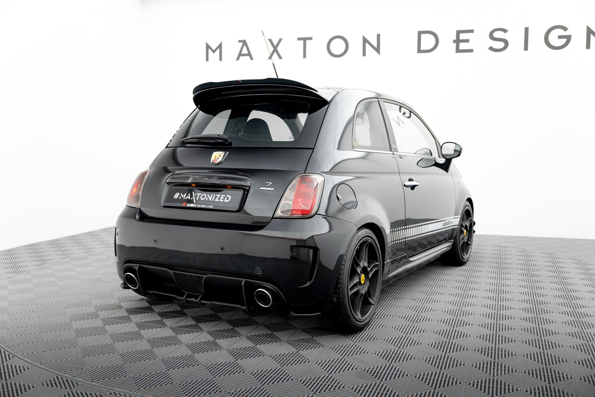 Maxton Design Street Pro Heckschürze passend für Abarth 500 Mk1