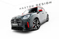 Maxton Design Street+ Spoilerlippe Front Ansatz passend für Mini Countryman JCW U25 schwarz Hochglanz