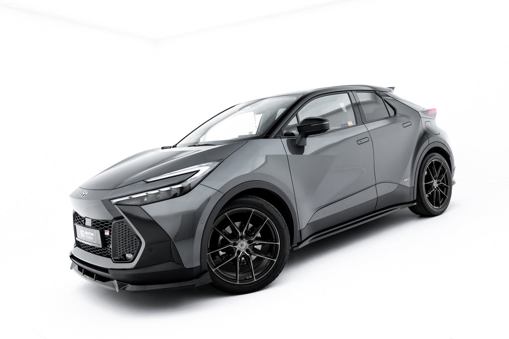 Maxton Design Street+ Seitenschweller Leisten passend für Toyota C-HR Mk2 schwarz Hochglanz