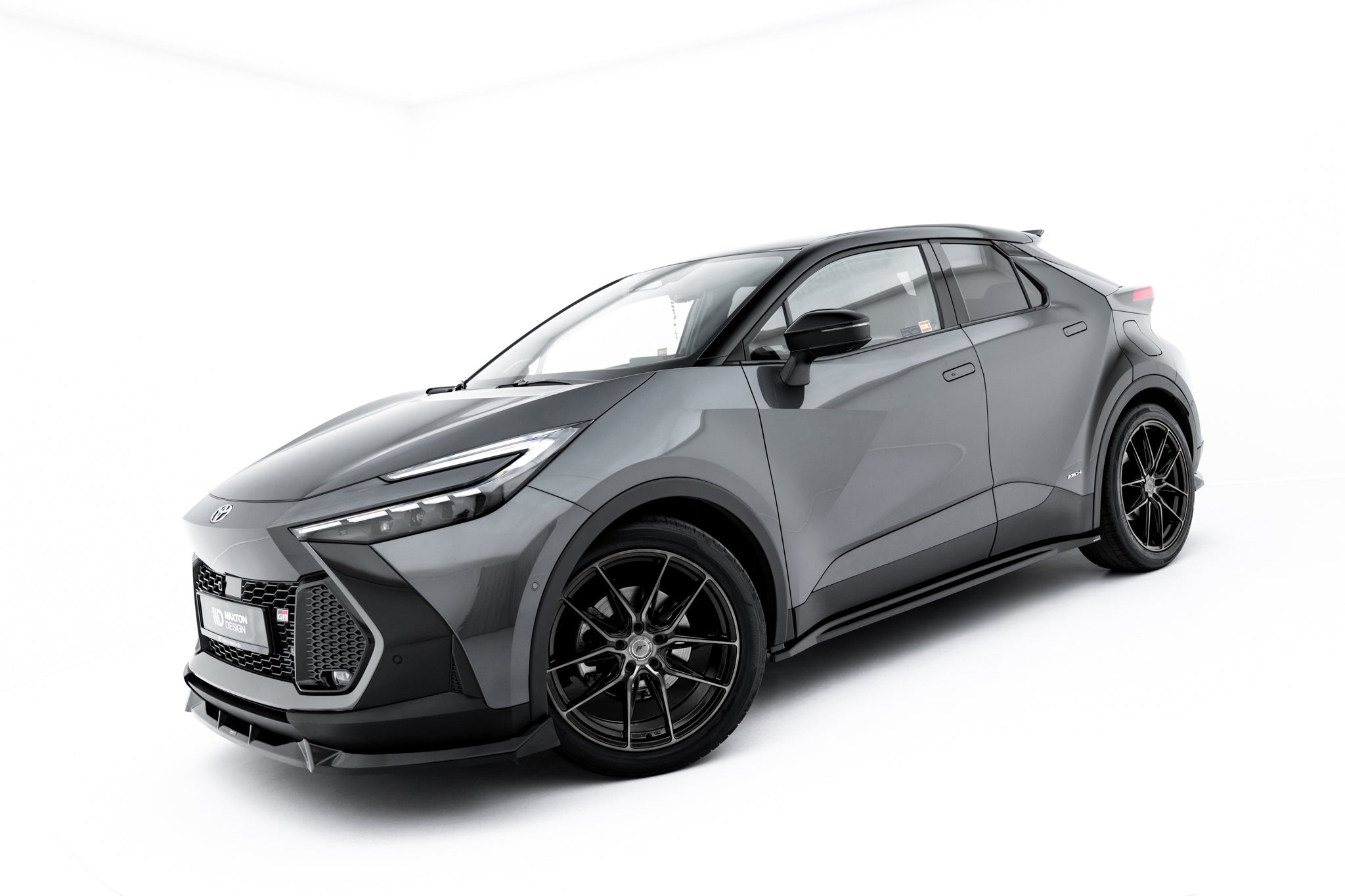 Maxton Design Street+ Seitenschweller Leisten passend für Toyota C-HR Mk2 schwarz Hochglanz