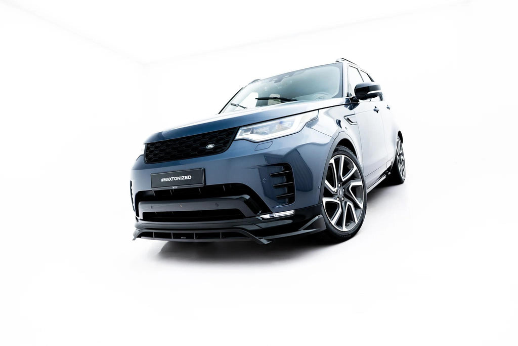 Maxton Design Street+ Spoilerlippe Front Ansatz Passend für Land Rover Discovery Hse Mk5 Facelift Schwarz Hochglanz