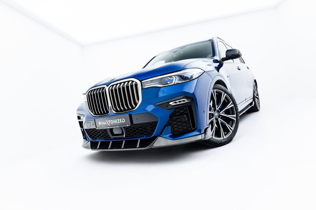 Maxton Design Prepreg Carbon Fiber Street+ Spoilerlippe Front Ansatz passend für BMW X7 M-Paket G07