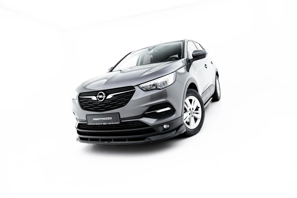 Maxton Design Street+ Spoilerlippe Front Ansatz Passend für Opel Grandland Mk1 Schwarz Hochglanz