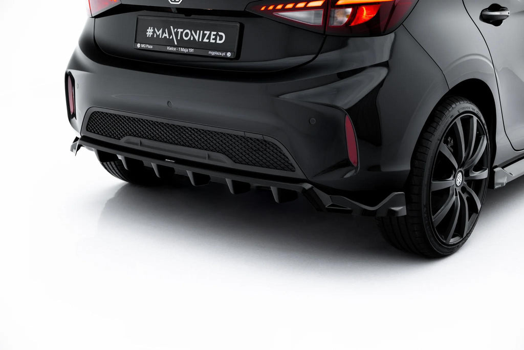 Maxton Design Street+ Mittlerer Diffusor RACE passend für MG 3 Mk1 schwarz Hochglanz