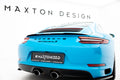 Maxton Design Spoiler CAP passend für Porsche 911 Carrera 991 Facelift schwarz Hochglanz