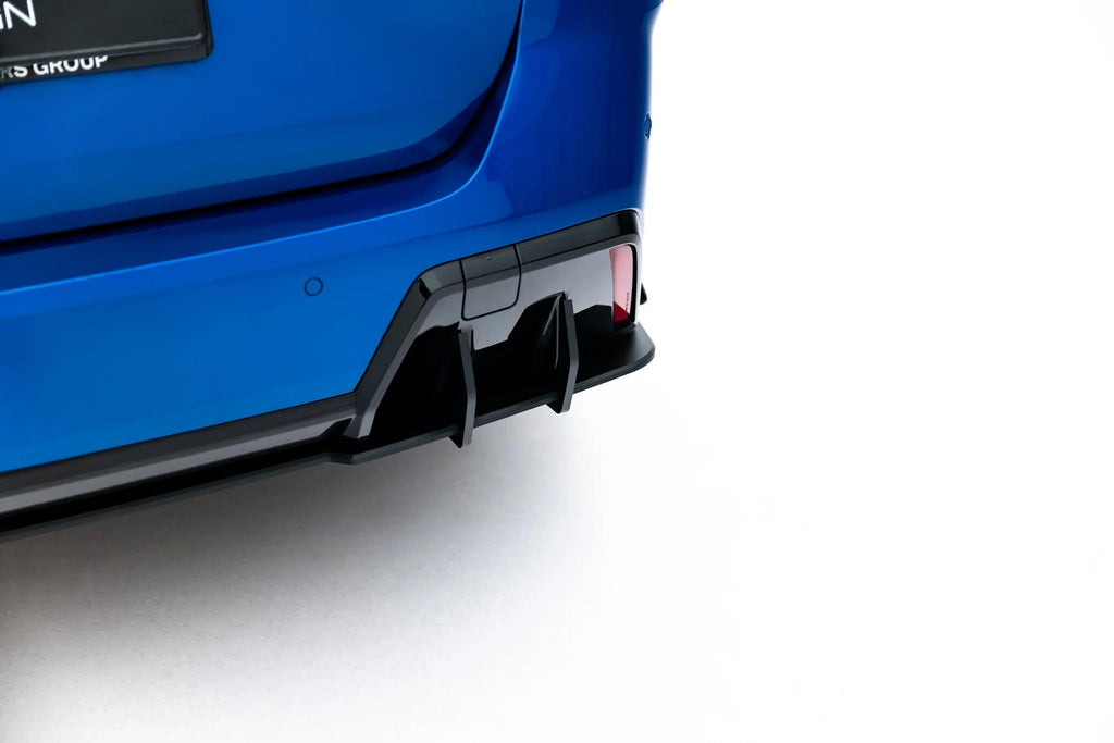 Maxton Design Street Pro Heckschürze + Flaps passend für BMW 2 M-Paket Gran Coupe F74 schwarz Hochglanz