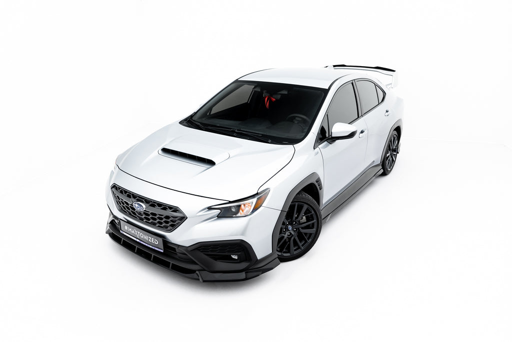 Maxton Design Street+ Spoilerlippe Front Ansatz V.1 passend für Subaru WRX STI Mk2 schwarz Hochglanz