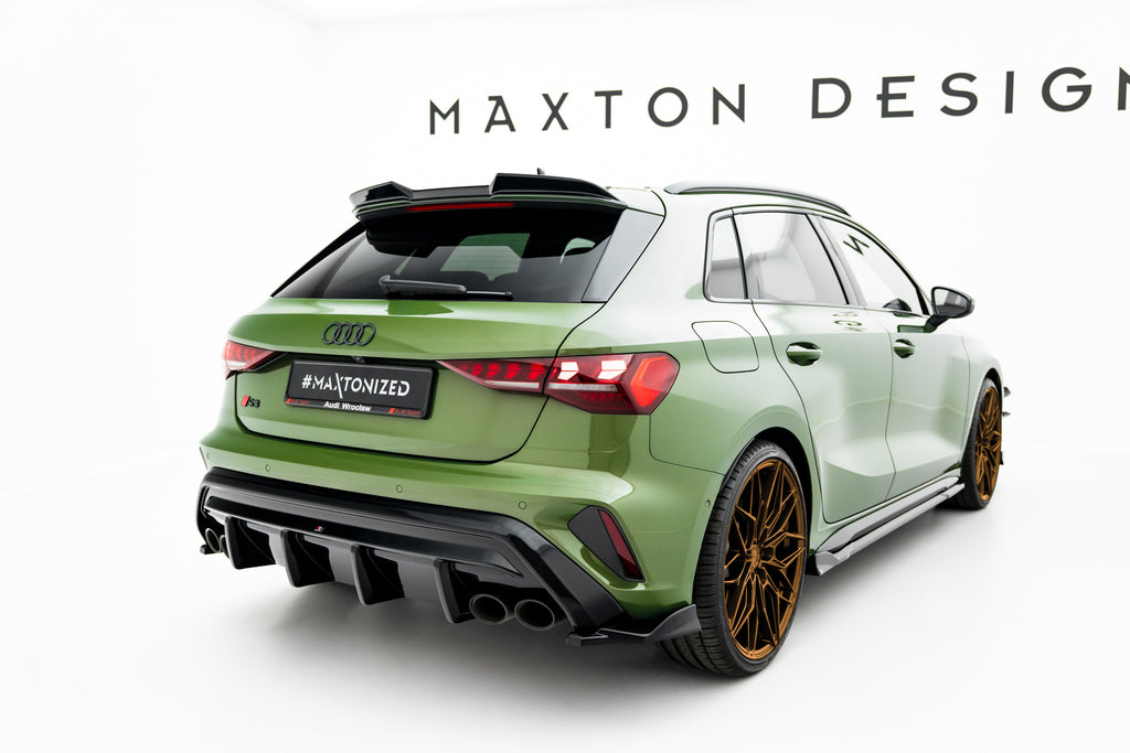 Maxton Design Diffusor Heck Ansatz passend für Audi S3 Sportback 8Y Facelift