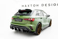 Maxton Design Heck Ansatz Flaps Diffusor V.4 passend für Audi S3 Sportback 8Y Facelift schwarz Hochglanz