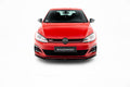 Maxton Design Street+ Spoilerlippe Front Ansatz V.3 passend für VW Golf GTI / GTD Mk7 Facelift schwarz Hochglanz
