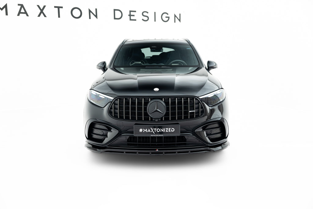Maxton Design Street+ Spoilerlippe Front Ansatz passend für Mercedes-AMG GLC 43 X254 schwarz Hochglanz