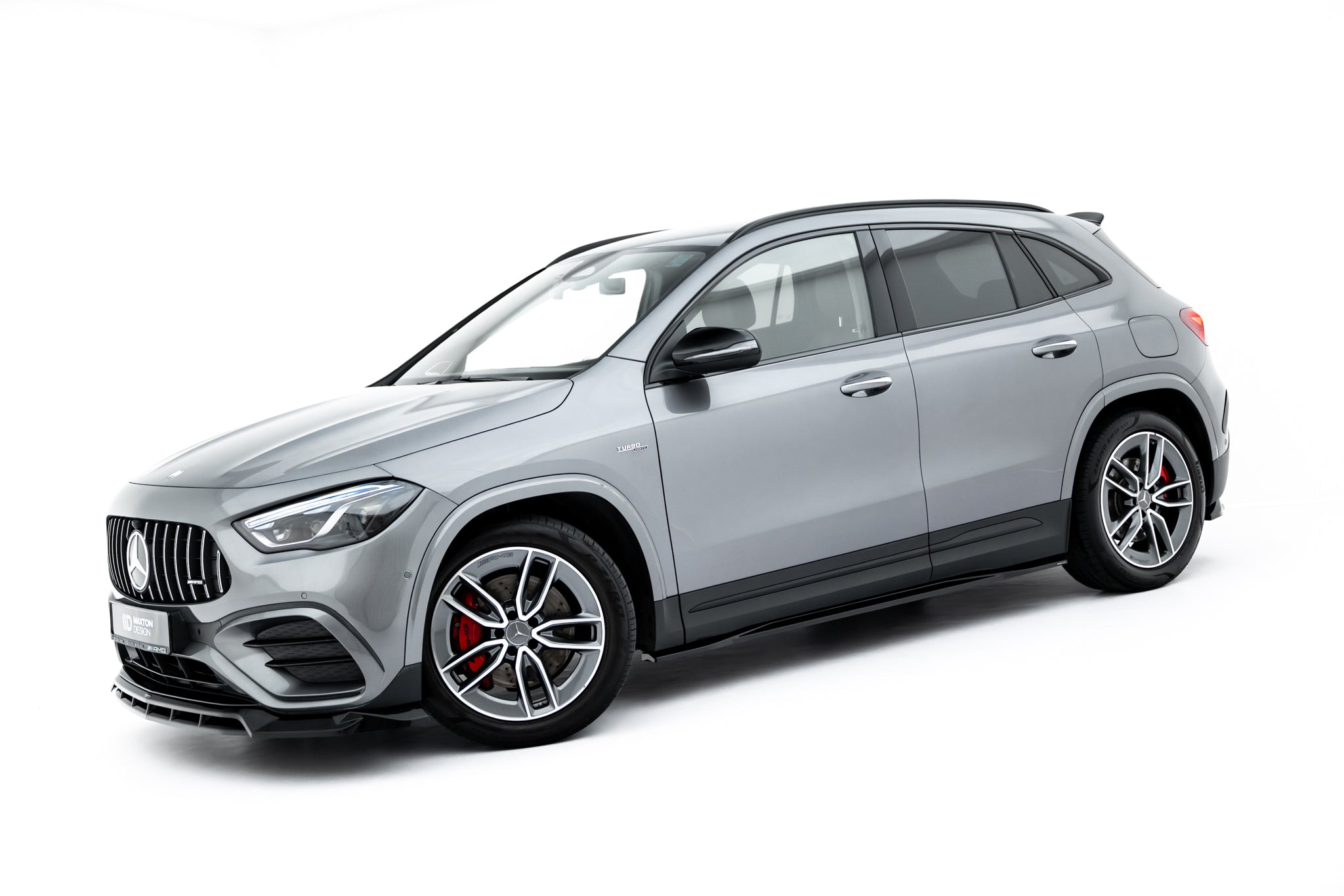 Maxton Design Street+ Seitenschweller Leisten passend für Mercedes-AMG GLA 35 H247 Facelift schwarz Hochglanz