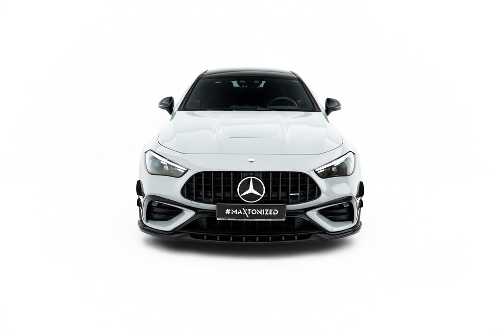 Maxton Design Street+ Spoilerlippe Front Ansatz passend für Mercedes-AMG CLE 53 Aero C236 schwarz Hochglanz