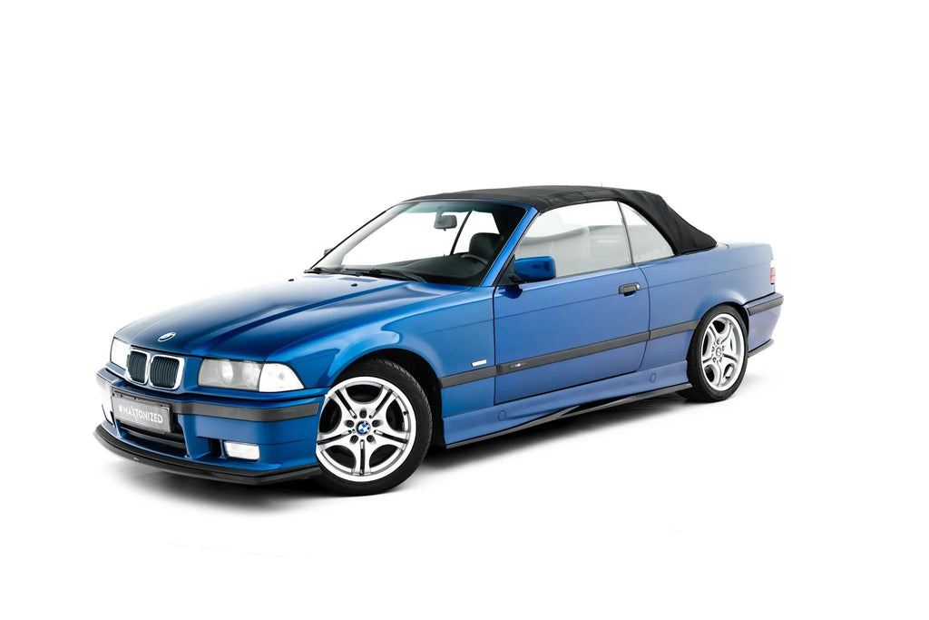Maxton Design Street+ Seitenschweller Leisten passend für BMW M3 / 3 M-Paket Coupe / Cabrio E36 schwarz Hochglanz