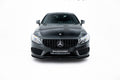 Maxton Design Street+ Spoilerlippe Front Ansatz V.1 passend für Mercedes- Benz C Coupe AMG-Line C205 schwarz Hochglanz