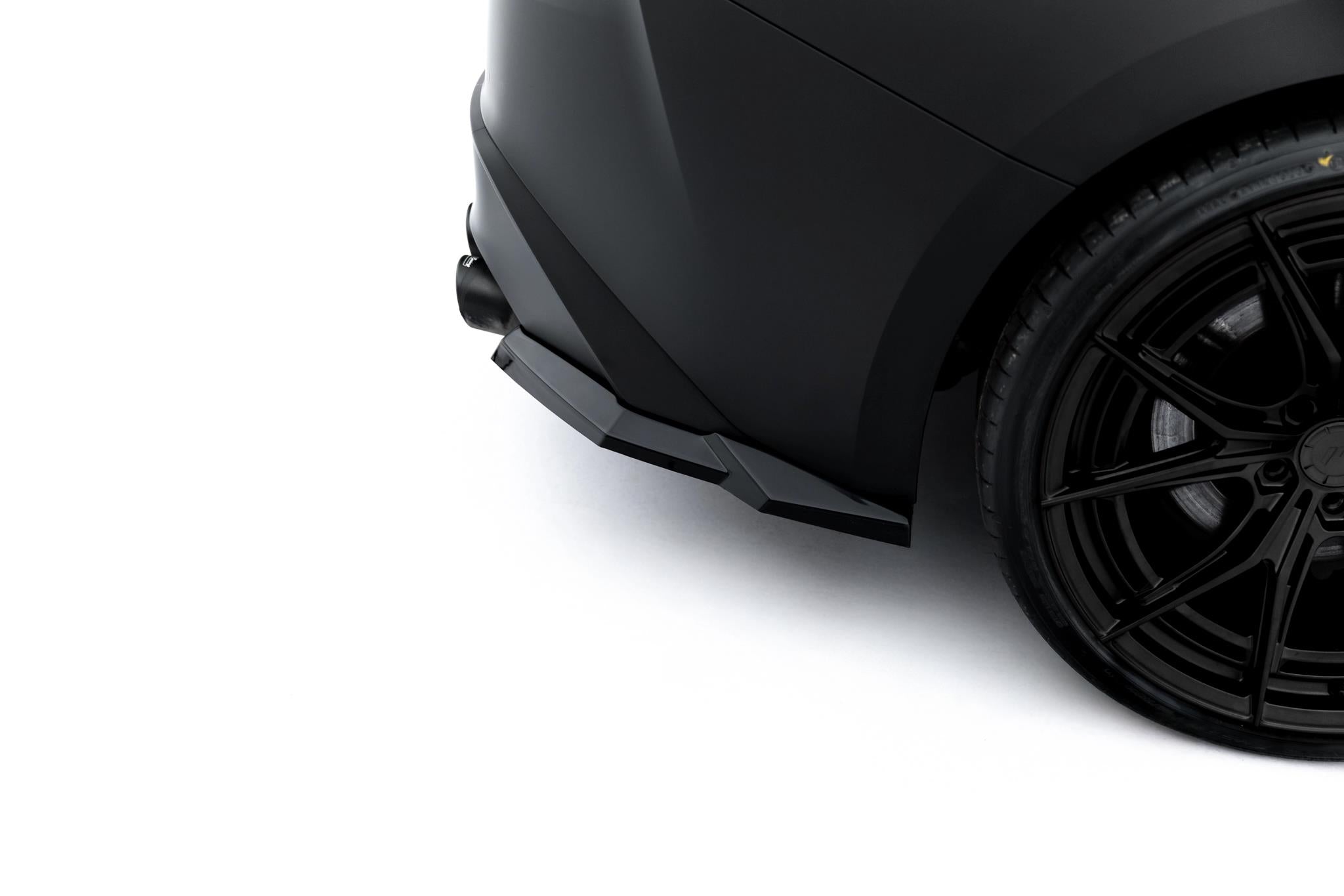 Maxton Design Heck Ansatz Flaps Diffusor passend für Lexus IS 500 Mk3 Facelift 2 (XE30) schwarz Hochglanz