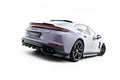 Maxton Design Street+ Mittlerer Diffusor Race Passend für Porsche Panamera 4 / 4S E-Hybrid / 4 E-Hybrid 972 Schwarz Hochglanz