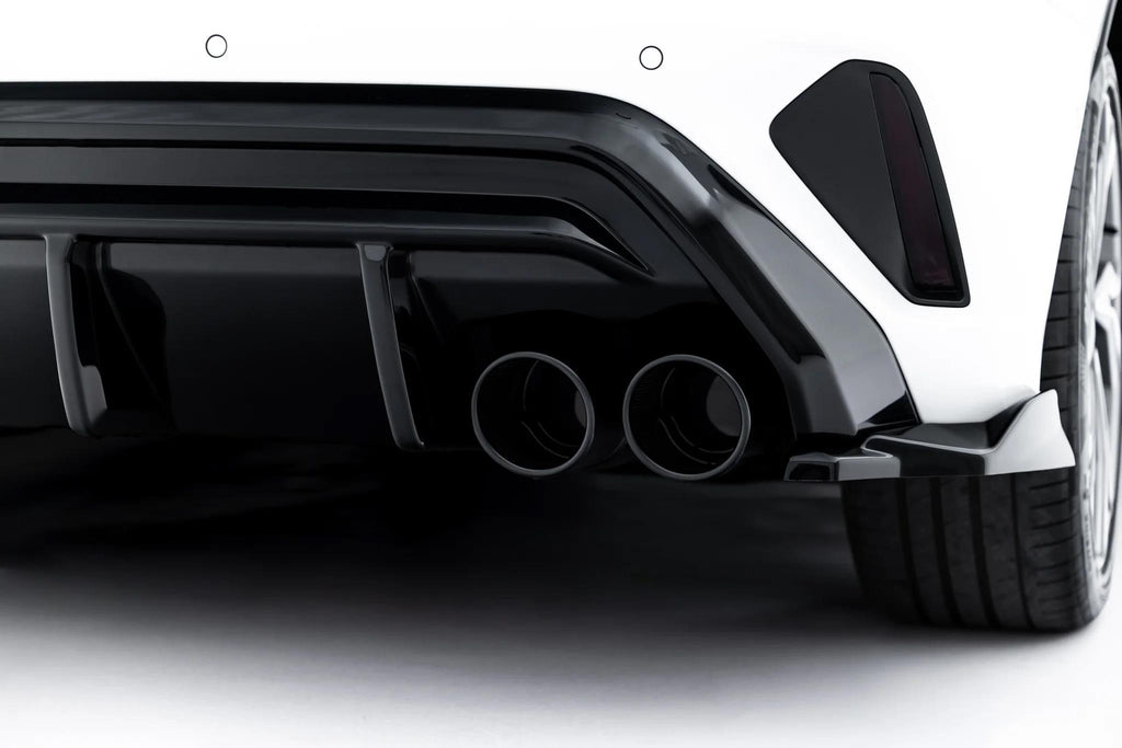 Maxton Design Diffusor Heck Ansatz + Endrohre Passend für Audi A3 S-Line Sportback 8Y Facelift
