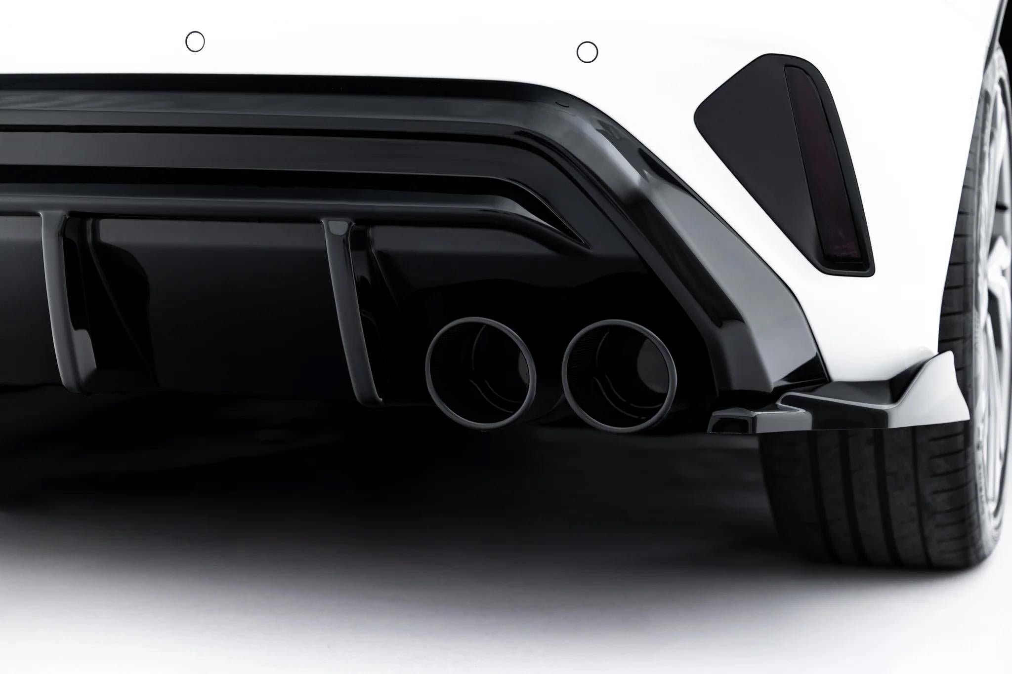 Maxton Design Diffusor Heck Ansatz + Endrohre Passend für Audi A3 S-Line Sportback 8Y Facelift