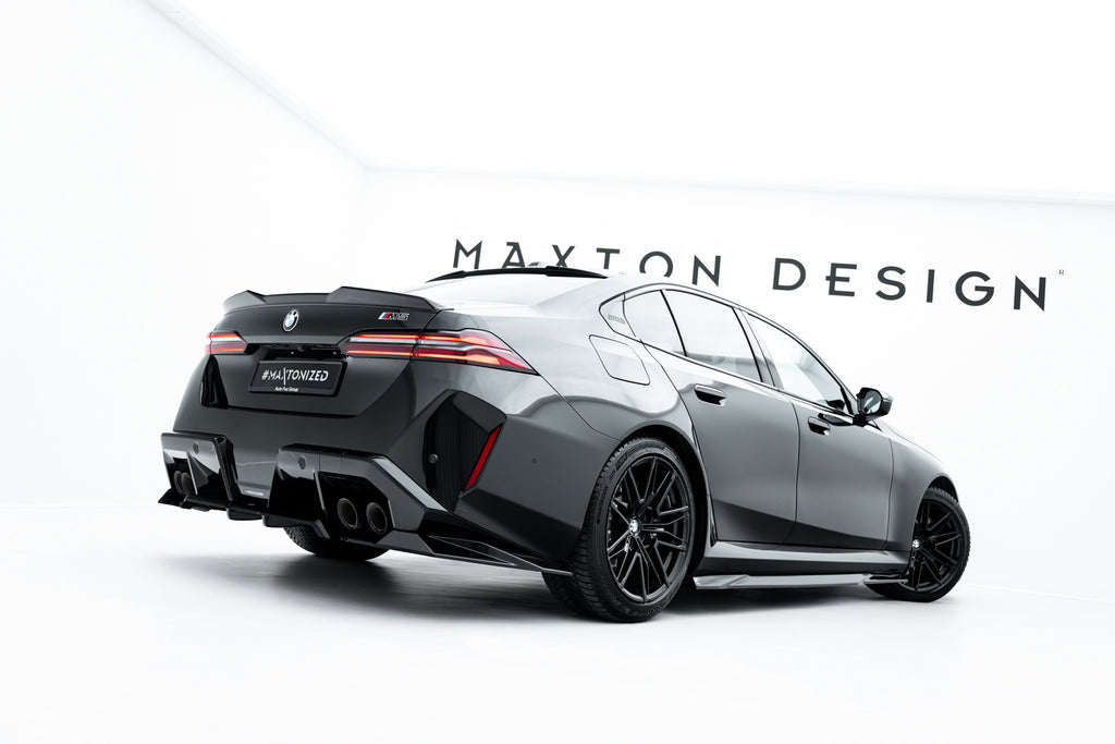 Maxton Design Street+ Seitenschweller Leisten passend für BMW M5 Limousine / Touring G90 schwarz Hochglanz