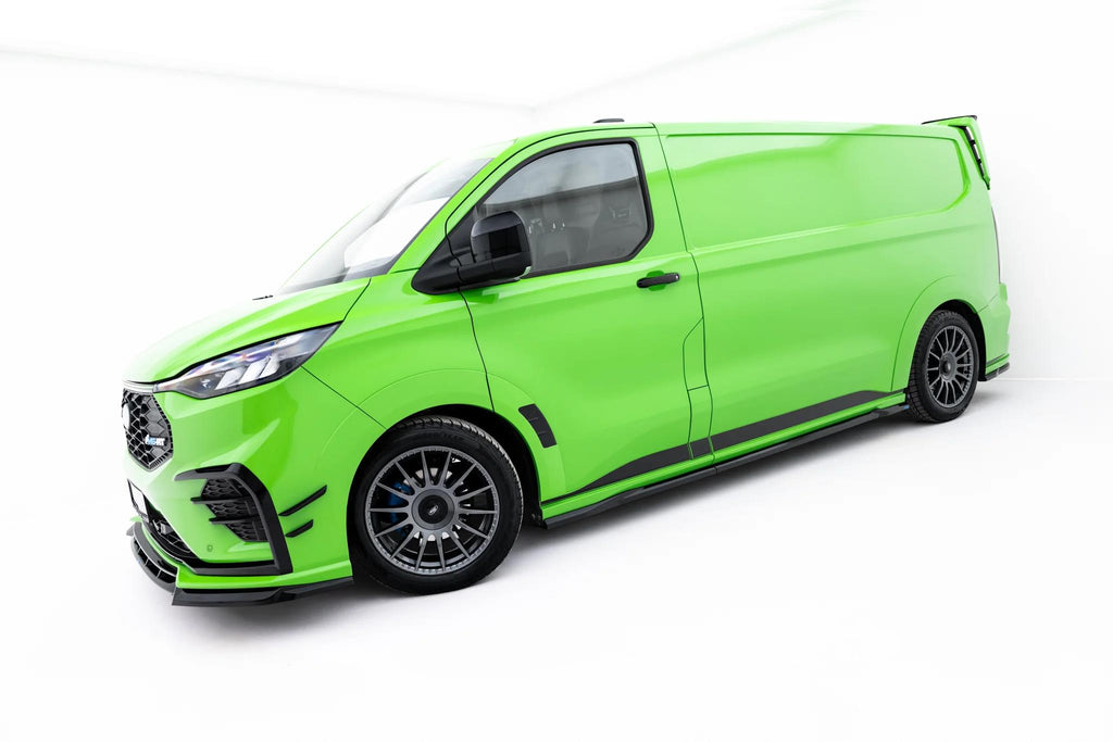 Maxton Design Street+ Seitenschweller Leisten Passend für Ford Transit Custom Msrt Mk2 Schwarz Hochglanz
