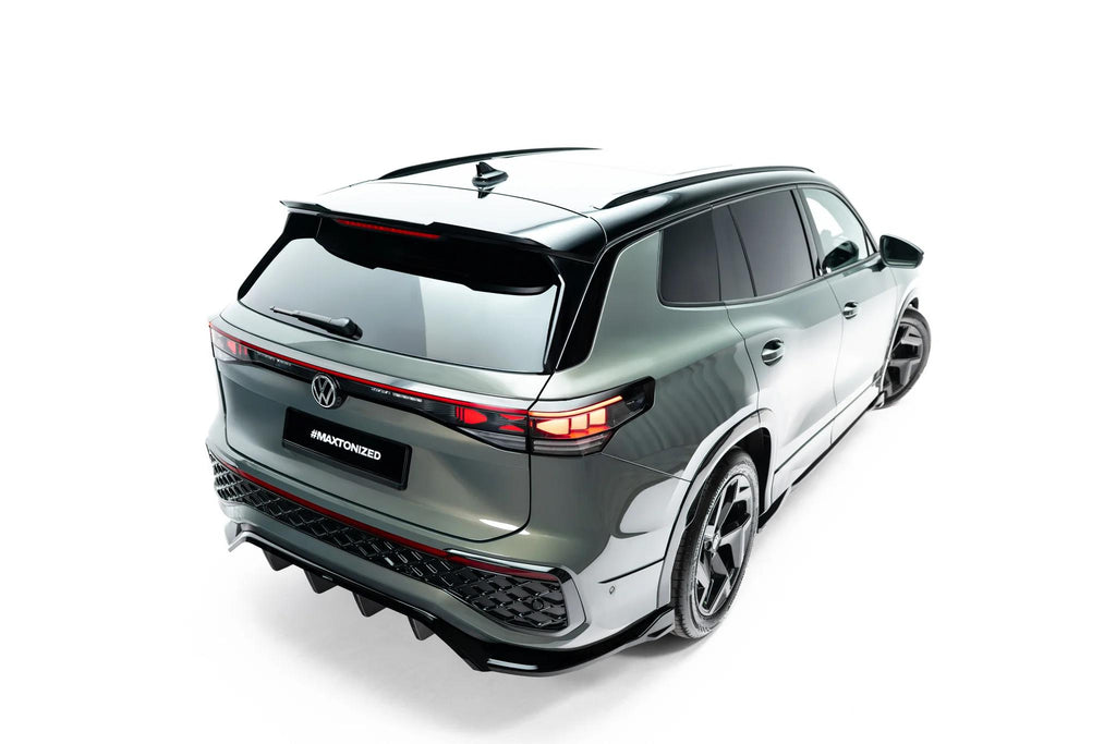 Maxton Design Heckspoiler für Volkswagen Tayron Mk1 [2024-] | Schwarz Hochglanz | ABS-Kunststoff