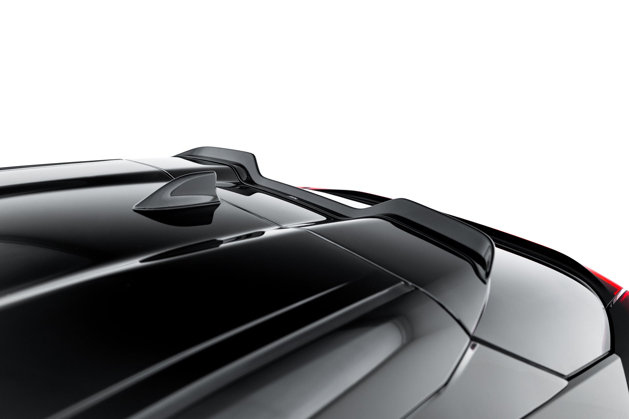 Maxton Design Spoiler CAP passend für Toyota C-HR Mk2 schwarz Hochglanz