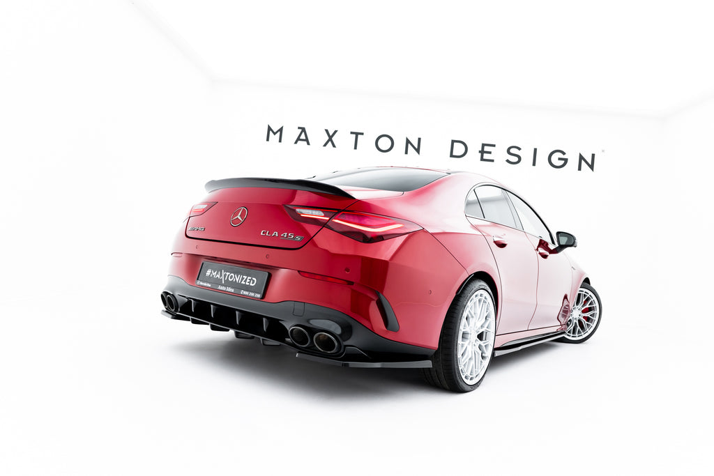 Maxton Design Heck Flaps für Mercedes-Benz CLA C118 Facelift [2023-2025] | Schwarz Hochglanz | ABS-Kunststoff